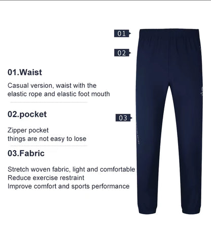Sweatpants Men Sports Joggers Quick Drying Breathable Jogging Pants Training Running Sports Trousers Sportwear 3991532