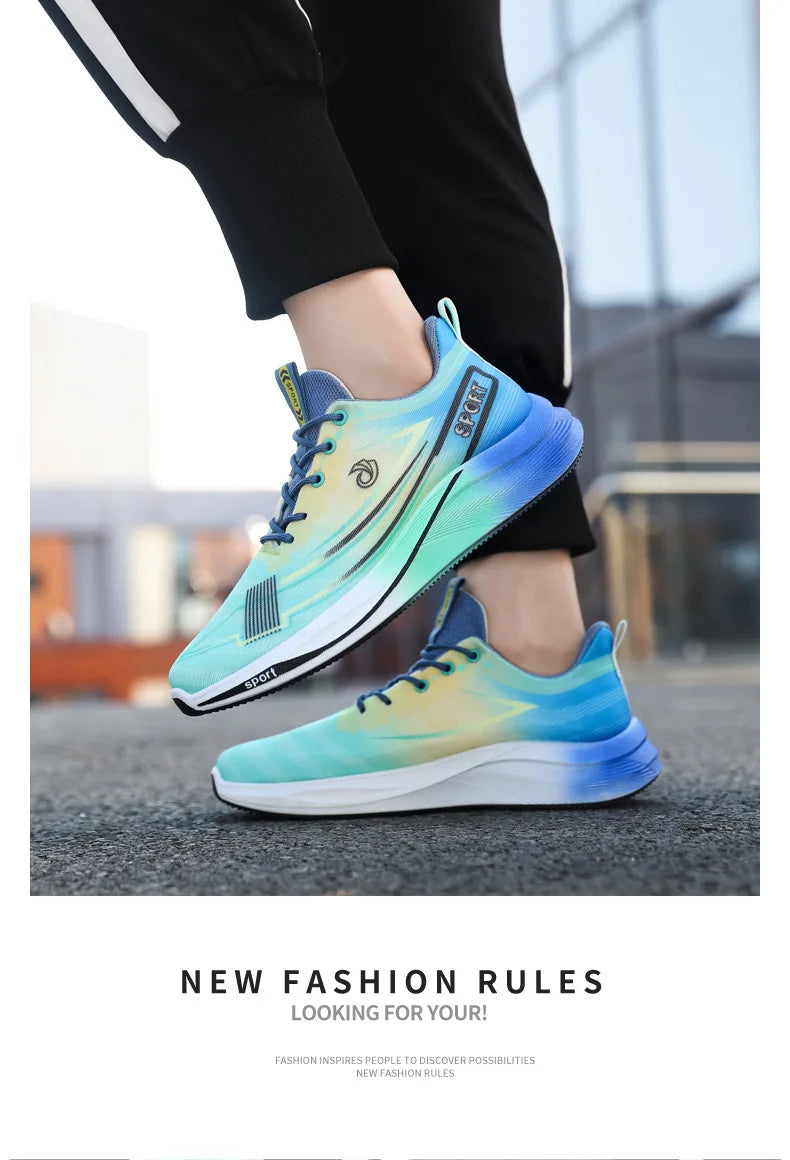 2026 NEW Men's Casual Sports Breathable Running Shoes for Summer New Autumn Design with Colorful Mesh for Students