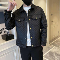 Suede Plaid Slim Fit Jacket™