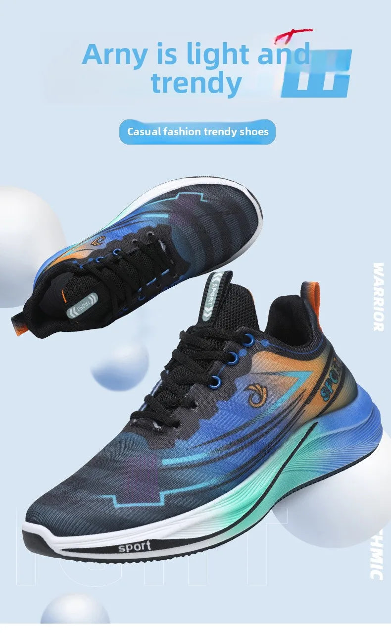2026 NEW Men's Casual Sports Breathable Running Shoes for Summer New Autumn Design with Colorful Mesh for Students
