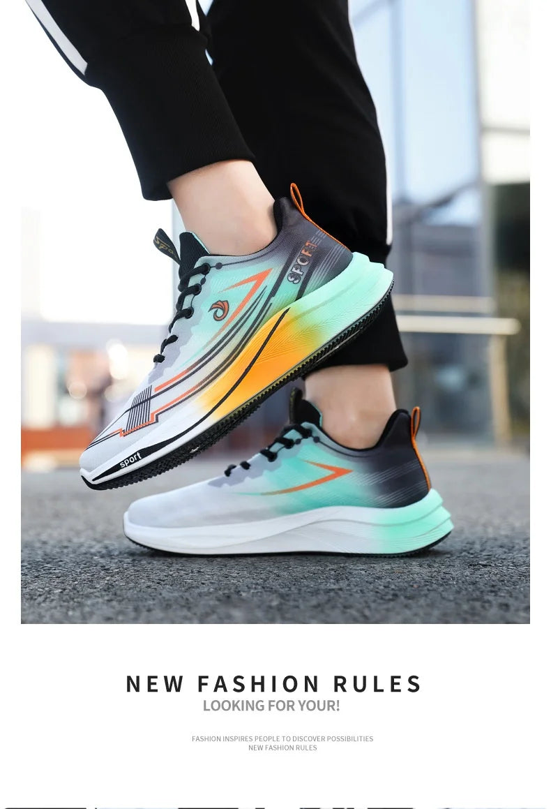 2026 NEW Men's Casual Sports Breathable Running Shoes for Summer New Autumn Design with Colorful Mesh for Students