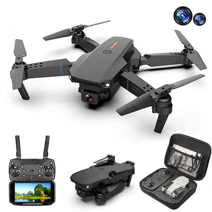 Factory Wholesale E88 Pro Drone 13 Minutes Flying Long Range 4K Dual Camera Portable Small Foldable RC Drone Hot Sales
