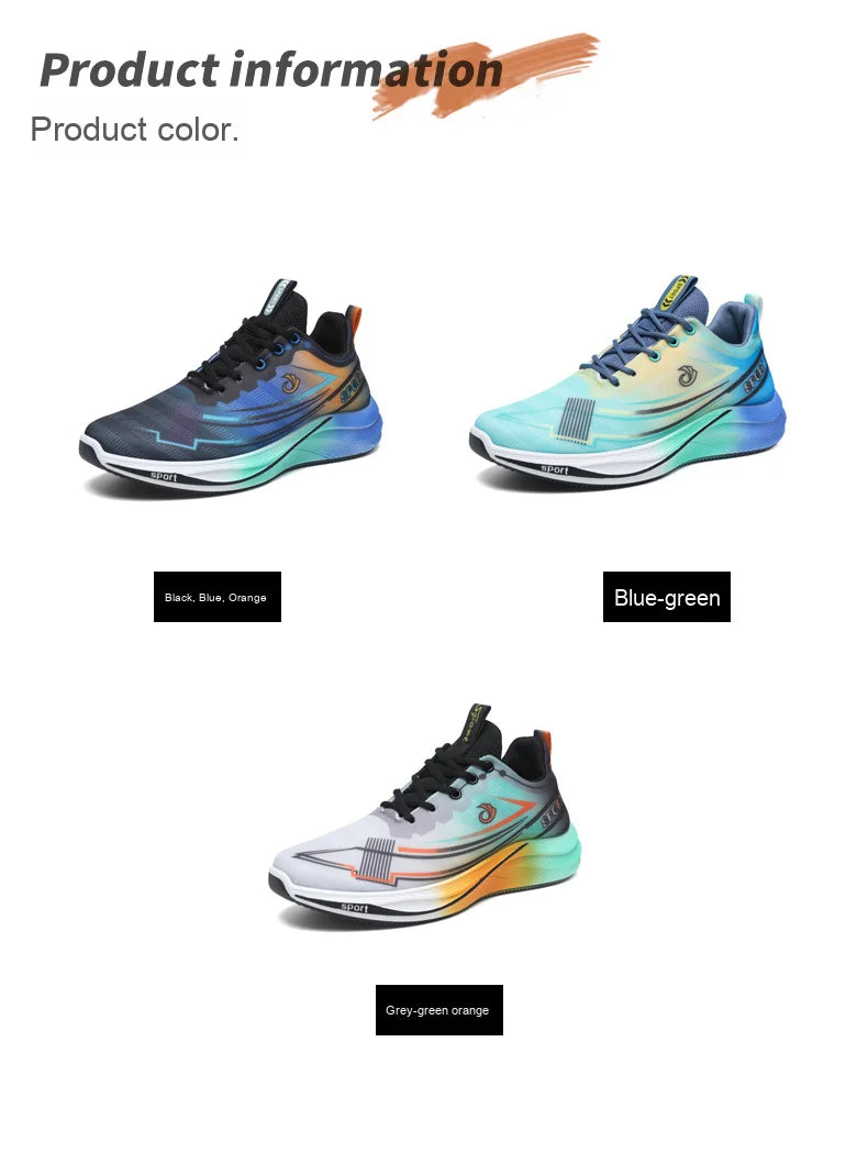 2026 NEW Men's Casual Sports Breathable Running Shoes for Summer New Autumn Design with Colorful Mesh for Students