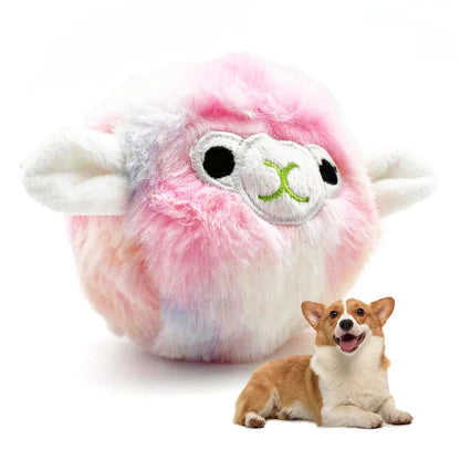 Pet dog toys, plush prickly balls, squeaking sounds, cute alpaca teeth grinding, accompanying various dogs of all sizesPlush Alpaca Play Ball™