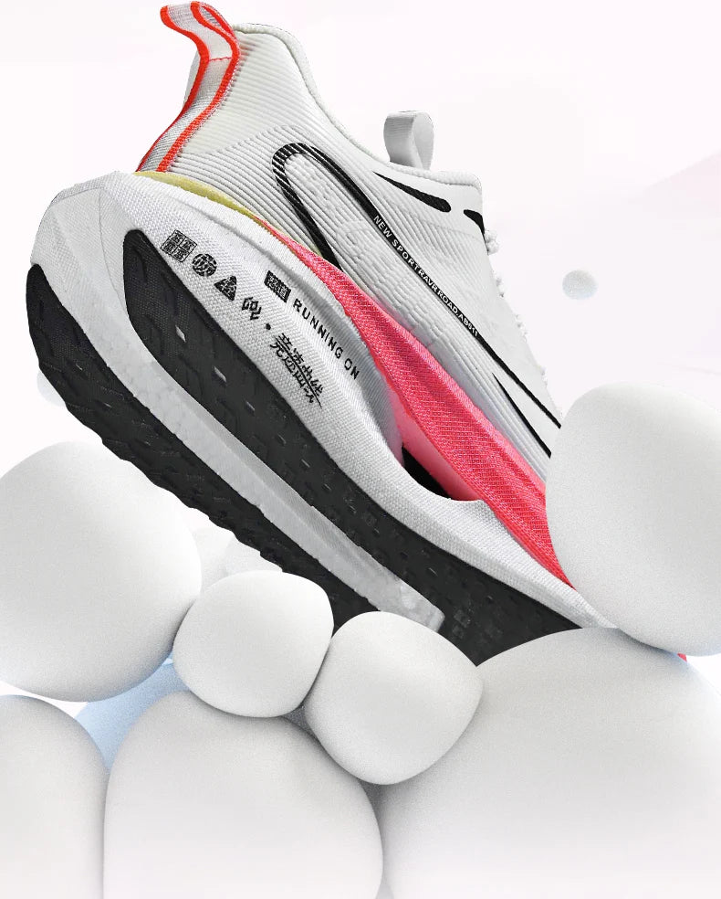 Men Running Shoes Carbon Plate Marathon Speciality Sports Breathable Lightweight Women's Comfortable Nonskid Leisure Sneakers