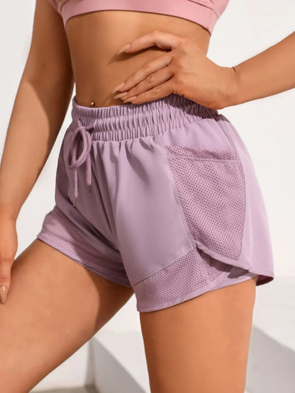 Gym training, running, high waist, breathable exercise, elastic fitness, daily wear of yoga shorts