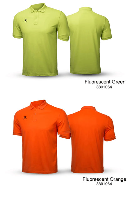 Kelme Men's Casual Polo Shirt, Daily Training Collar T-shirt, Outdoor Running Breathable Short Sleeved Quick Drying Yoga Suit