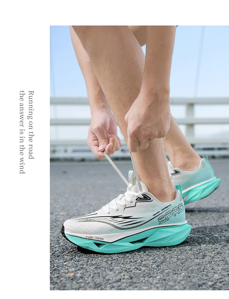 2025 Autumn New Men's and Women's Breathable Running Shoes Full Palm Carbon Plate Shock Absorbent Sports Running Shoes