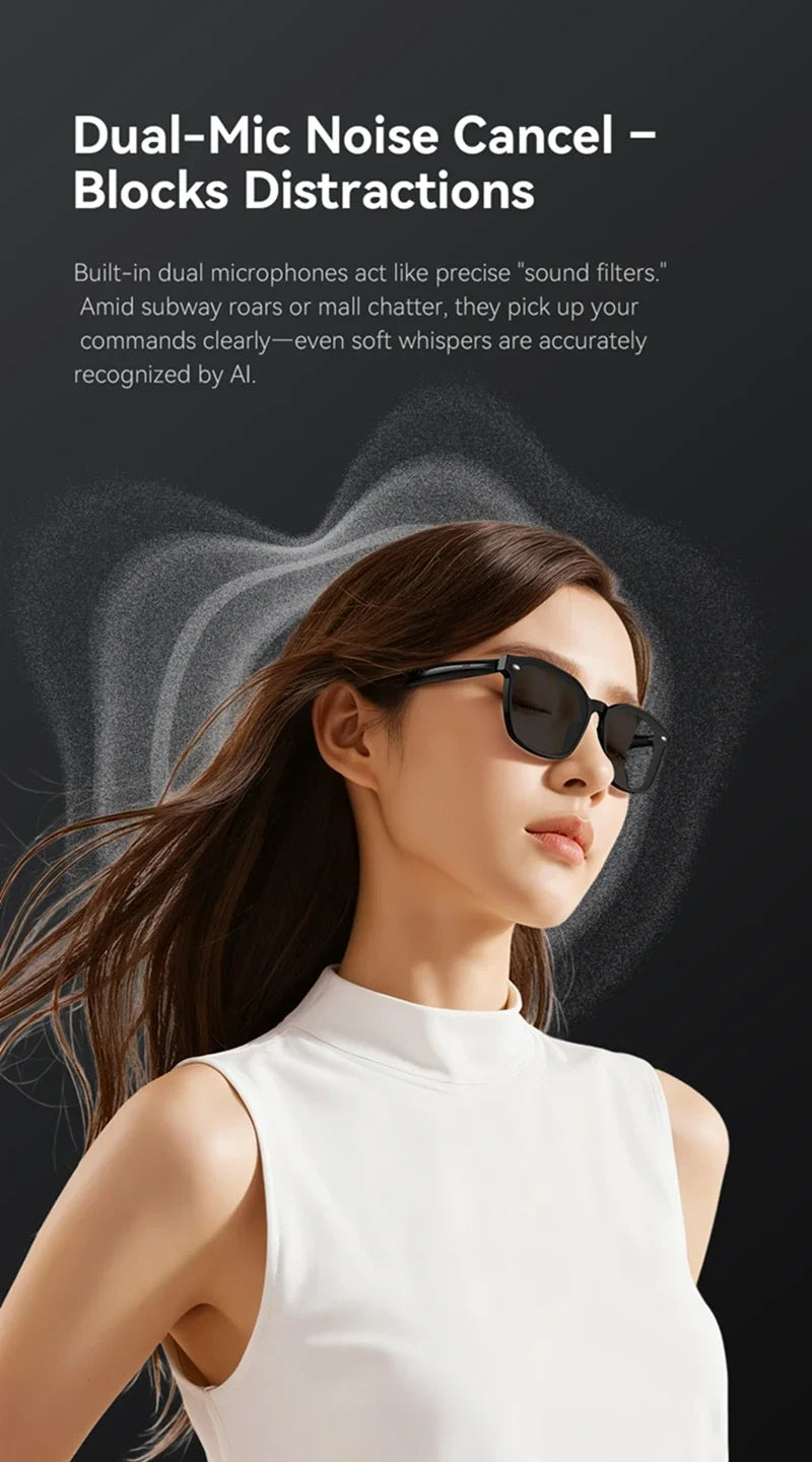 Xiaomi 8K AI Smart Glasses With 100MP Camera Chat GPT Touch Sport Sunglasses Bluetooth Call Video Music Player For Men Women