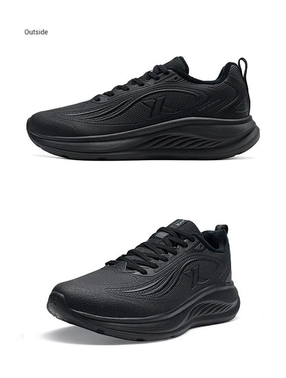 Xtep Running Shoes For Men 2024 Winter Stability Cushioning Lace Up Sports Shoes Keep Warm Jogging Soft Sneakers 876419370035