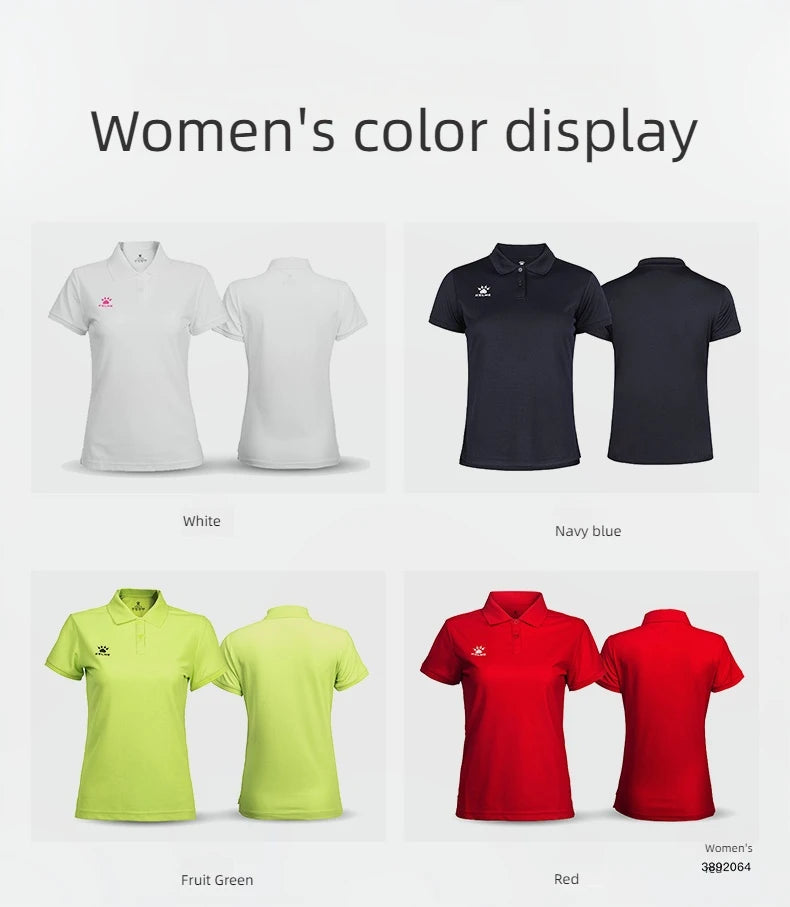 Kelme Polo Shirt Men Summer Quick Drying Short Sleeve T-shirt Club Training Football Uniforms Custom Culture Shirt