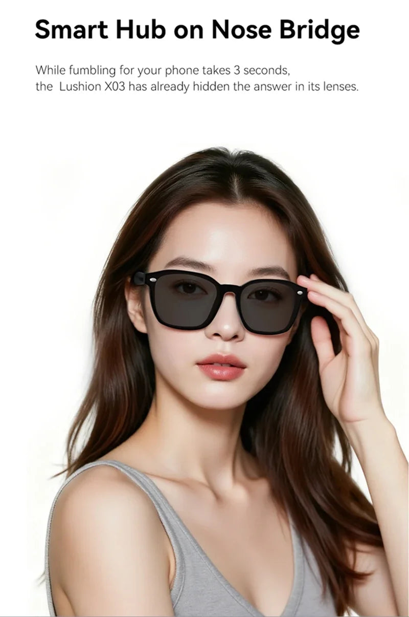 Xiaomi 8K AI Smart Glasses With 100MP Camera Chat GPT Touch Sport Sunglasses Bluetooth Call Video Music Player For Men Women