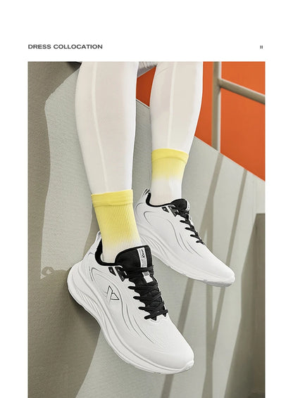 Xtep Running Shoes For Men 2024 Winter Stability Cushioning Lace Up Sports Shoes Keep Warm Jogging Soft Sneakers 876419370035