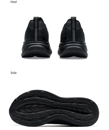 Xtep Running Shoes For Men 2024 Winter Stability Cushioning Lace Up Sports Shoes Keep Warm Jogging Soft Sneakers 876419370035