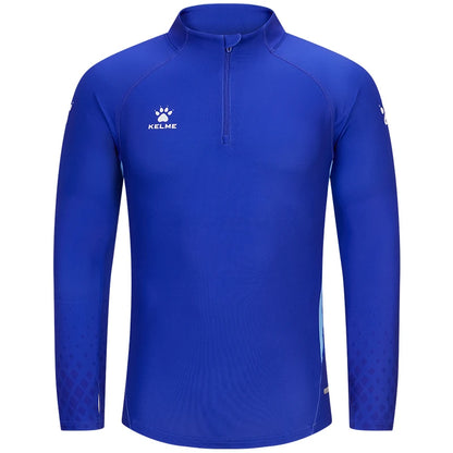 Kelme Sports Hoodie Half Zip Running Long Sleeved Men's Autumn And Winter Fitness Jacket Football Training Suit Running