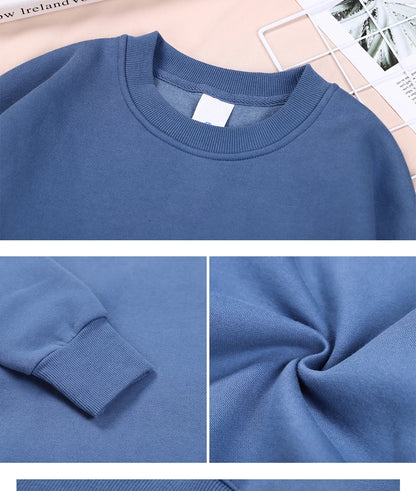 Candy Color Hoodie Loose 14 Solid Color Spring Autumn Winter Men Women Plush And Thick Versatile Top Sweatshirts Couple Pullover