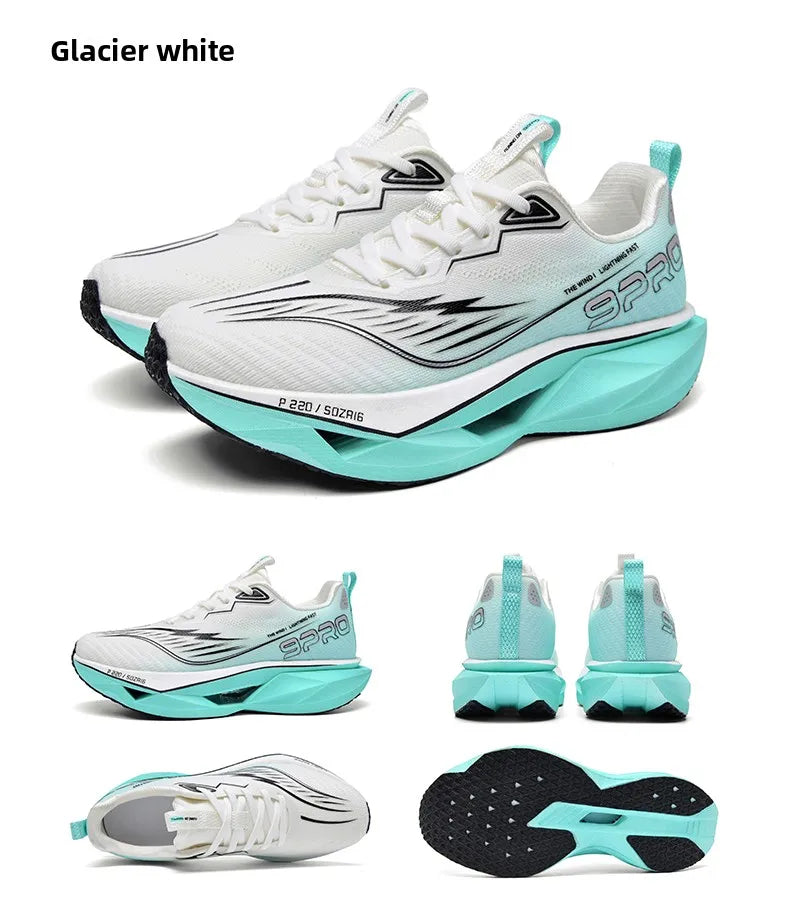 2025 Autumn New Men's and Women's Breathable Running Shoes Full Palm Carbon Plate Shock Absorbent Sports Running Shoes