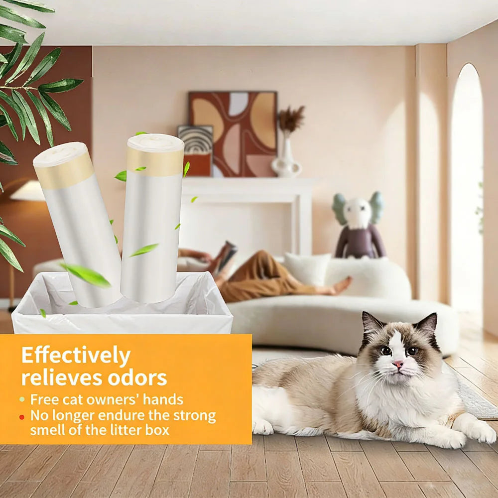 MILONG 100PCS Drawstring Trash Bags 13 Gallon Strong Large Household Portable Thickened Disposable Garbage Plastic  Waste Bags