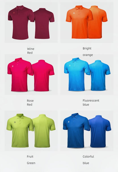 Kelme Polo Shirt Men Summer Quick Drying Short Sleeve T-shirt Club Training Football Uniforms Custom Culture Shirt