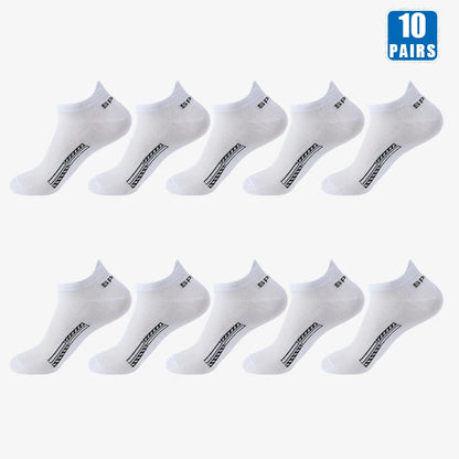5/10 Pairs Cotton Men's Short Socks Crew Ankle Breathable Mesh Sports Casual Women Summer Low-Cut Thin Sock for Male