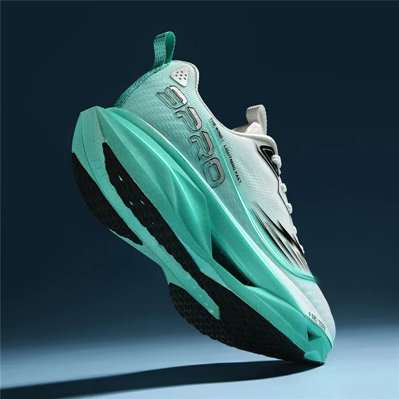 2025 Autumn New Men's and Women's Breathable Running Shoes Full Palm Carbon Plate Shock Absorbent Sports Running Shoes