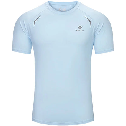 Kelme Men's Sports Tops Quick-drying Fitness Clothes Outdoor Running Breathable Short-sleeved Soccer Basketball T-shirt