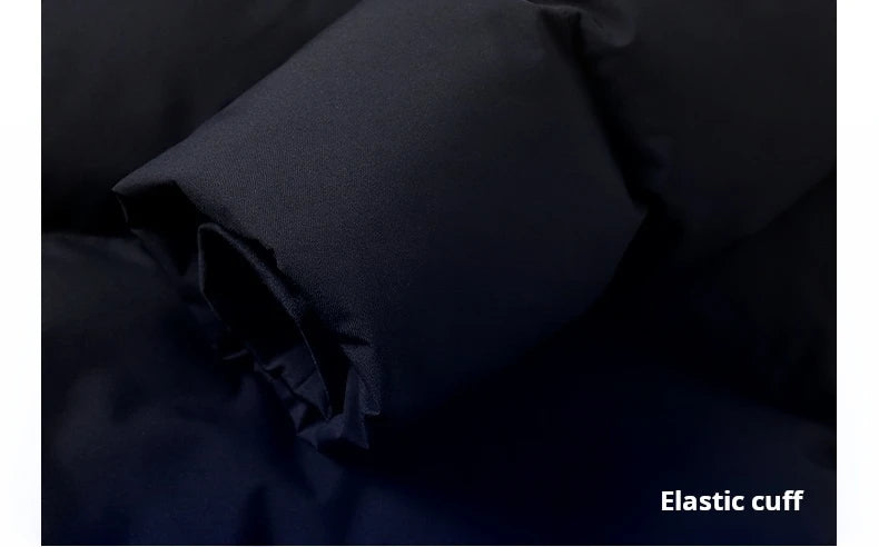 Kelme Men's Winter Windproof Training Jacket With Hooded Down-filled Insulation Outdoor Fleece-lined Thickened Coat