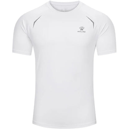 Kelme Men's Sports Tops Quick-drying Fitness Clothes Outdoor Running Breathable Short-sleeved Soccer Basketball T-shirt
