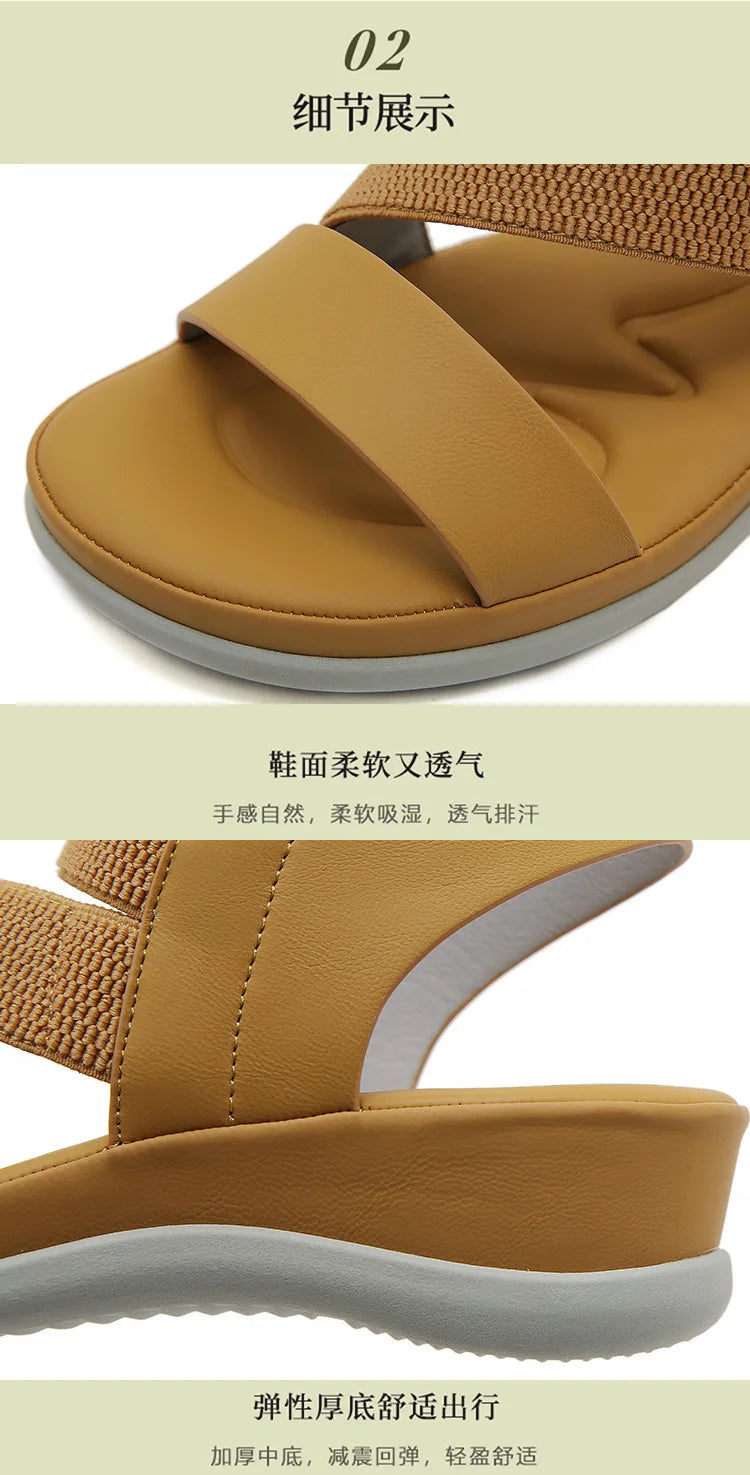 Sports Sandals for Women's 2026 Summer New Casual Sandal for Womens Large Thick Bottom Beach Sandals Platform Shoes Women