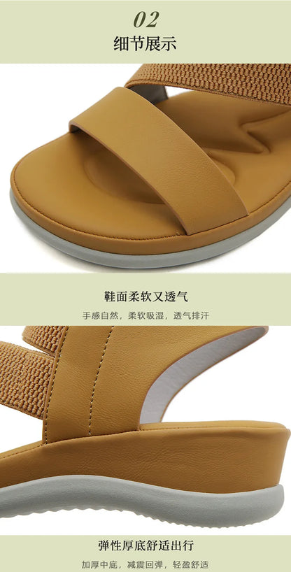 Sports Sandals for Women's 2026 Summer New Casual Sandal for Womens Large Thick Bottom Beach Sandals Platform Shoes Women