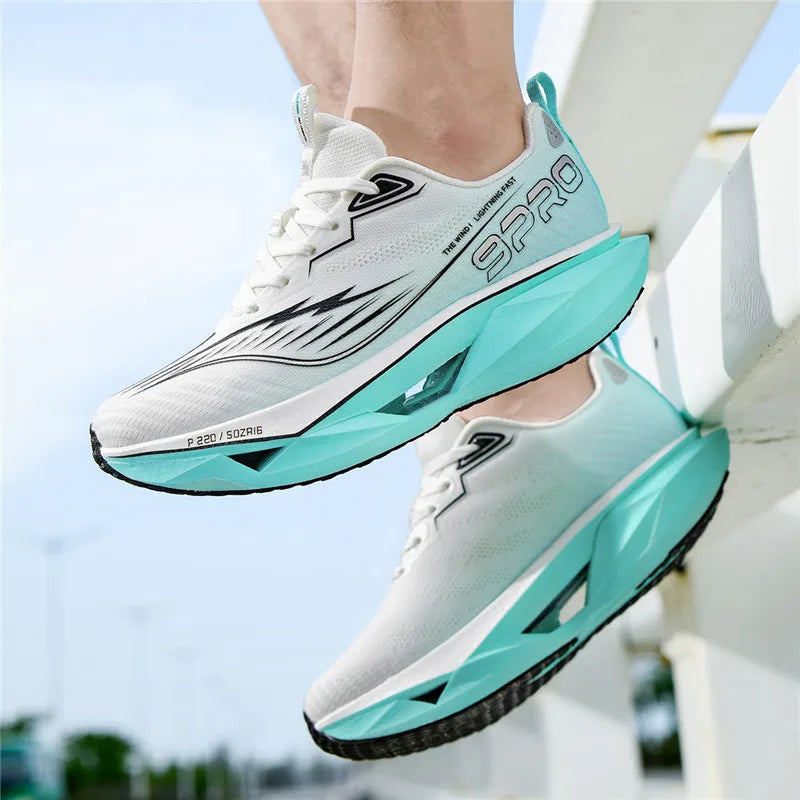 2025 Autumn New Men's and Women's Breathable Running Shoes Full Palm Carbon Plate Shock Absorbent Sports Running Shoes