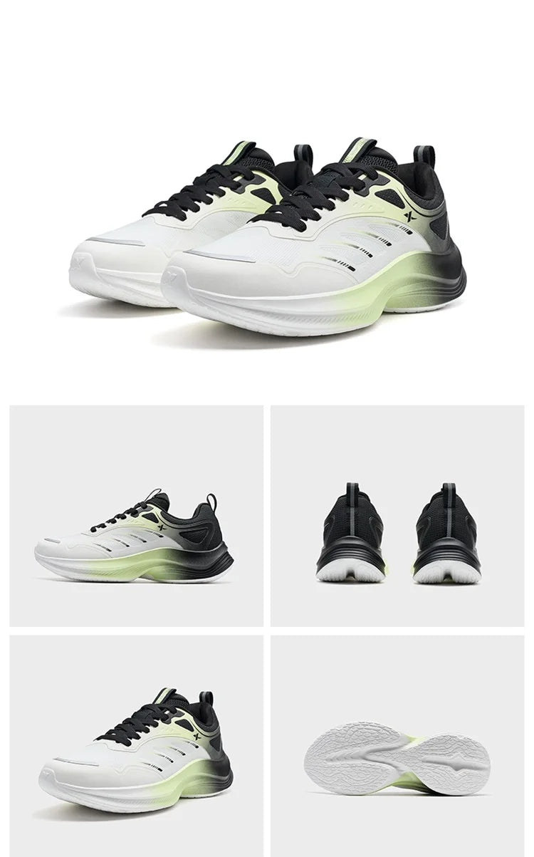 Xtep Running Shoes For Men 2024 Autumn Comfortable Cushioning Lightweight Wear-Resistant Soft Stability Sneakers  876319110085