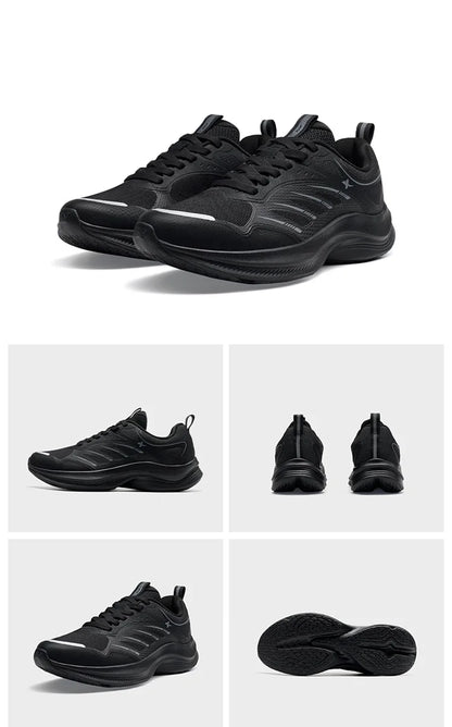 Xtep Running Shoes For Men 2024 Autumn Comfortable Cushioning Lightweight Wear-Resistant Soft Stability Sneakers  876319110085