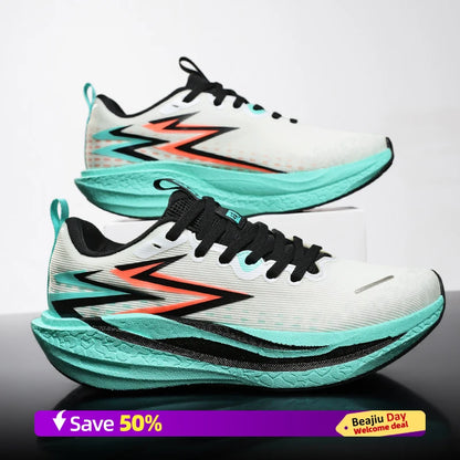 Men Sports Running Shoes Casual Marathon Breathable Lightweight Women's Comfortable Athletic Nonskid Walking Sneakers