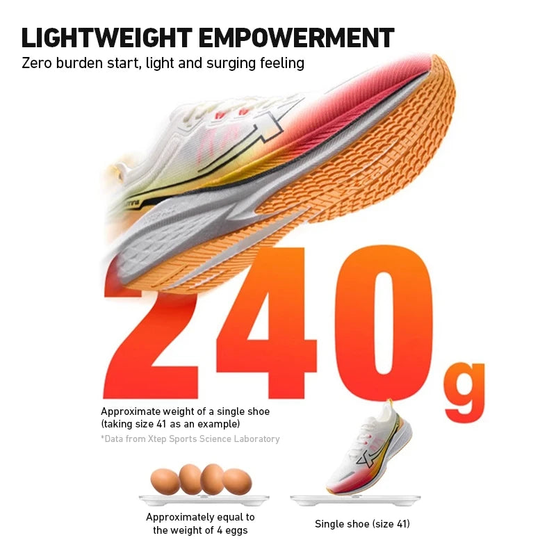 Xtep Five Speed 2.0 Running Shoes For Men   Autumn Comfortable Sports Shoes Jogging Cushioning Sneakers 876319110001