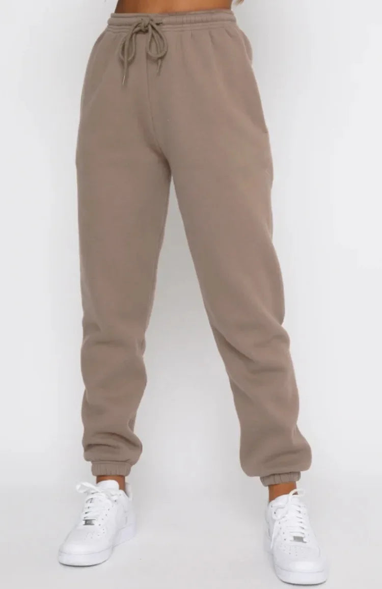 Fashionable Casual Long Sleeve Sweatshirtsuit Women's Clothing Round Neck Pullover Trousers Solid Color Autumn Winter Collection