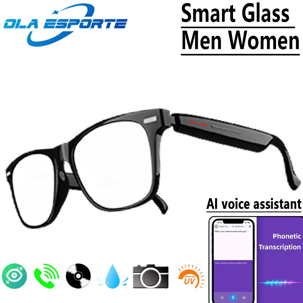 New Camera Smart Music Women Men Sports Sunglasses Headphones Wireless Bluetooth Talking Headset HIFI Audio Bluetooth Glasses