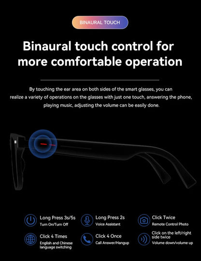 New Camera Smart Music Women Men Sports Sunglasses Headphones Wireless Bluetooth Talking Headset HIFI Audio Bluetooth Glasses