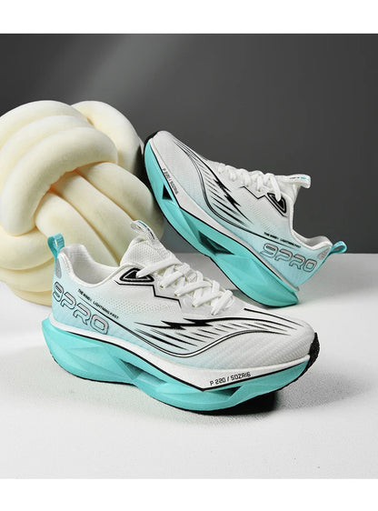 2025 Autumn New Men's and Women's Breathable Running Shoes Full Palm Carbon Plate Shock Absorbent Sports Running Shoes