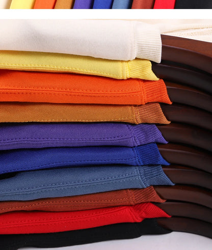 Candy Color Hoodie Loose 14 Solid Color Spring Autumn Winter Men Women Plush And Thick Versatile Top Sweatshirts Couple Pullover