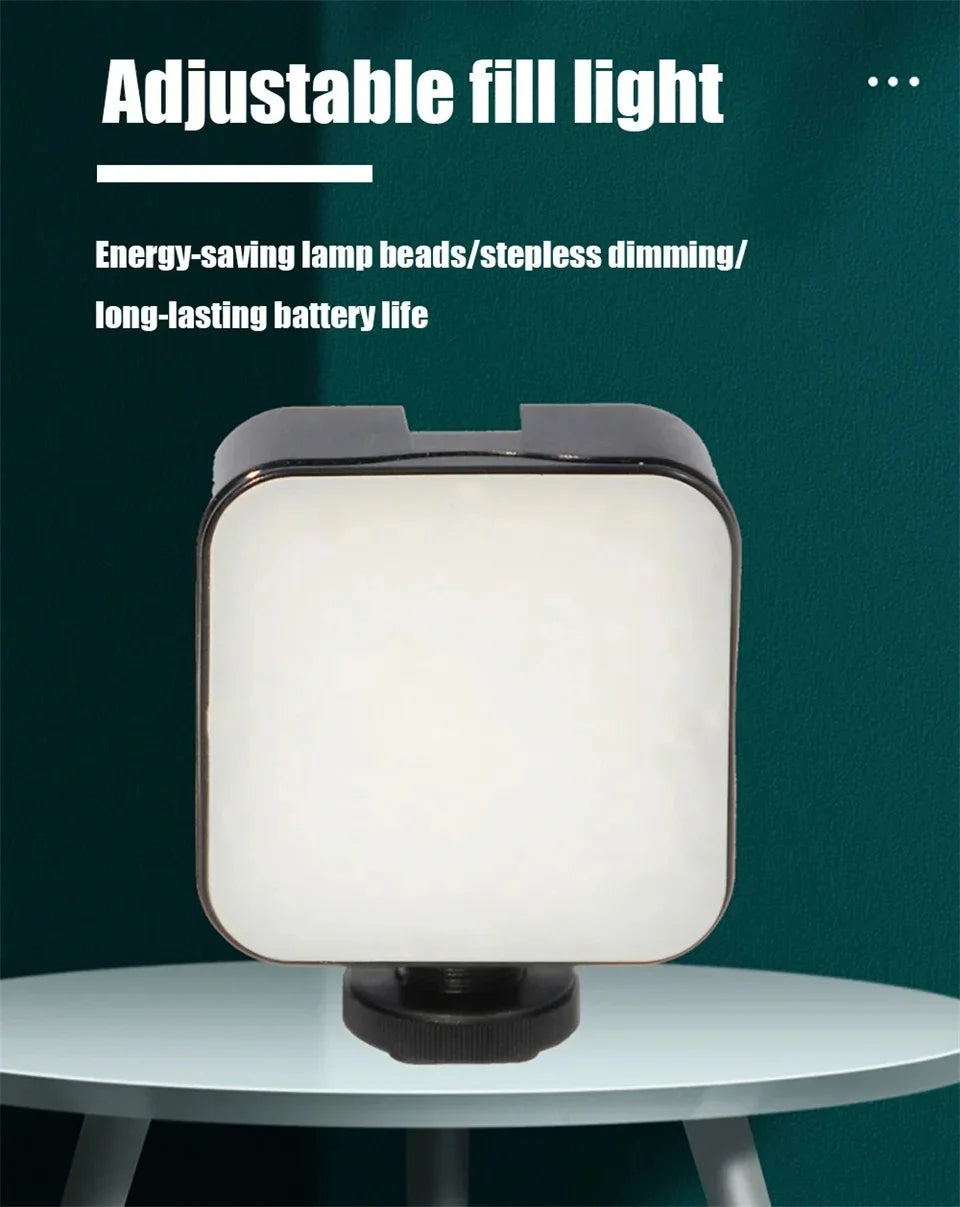 Smartphone Vlogging Kit With Tripod Phone Holder Mini Microphone LED Fill Light Starter For TikTok Live Stream Video YouTube