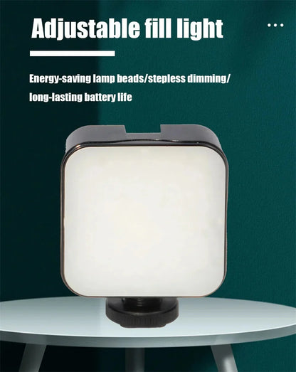 Smartphone Vlogging Kit With Tripod Phone Holder Mini Microphone LED Fill Light Starter For TikTok Live Stream Video YouTube