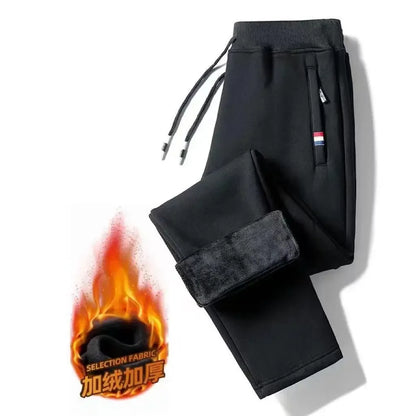 2024 Autumn Winter Plush Thickened Sports Pants for Men  Warm Casual Joggers Pants Loose Leggings for Men Sweatpants