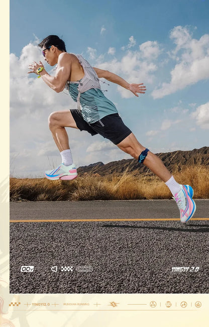 IRUNSVAN  Shadow Wing 2.0 Professional Training Racing Running Lightweight Carbon Plate Men Cushioning Shock