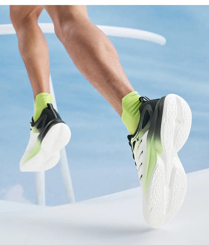 Xtep Running Shoes For Men 2024 Autumn Comfortable Cushioning Lightweight Wear-Resistant Soft Stability Sneakers  876319110085