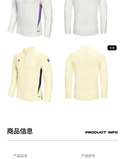 Kelme Sports Hoodie Half Zip Running Long Sleeved Men's Autumn And Winter Fitness Jacket Football Training Suit Running