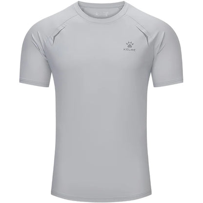 Kelme Men's Sports Tops Quick-drying Fitness Clothes Outdoor Running Breathable Short-sleeved Soccer Basketball T-shirt