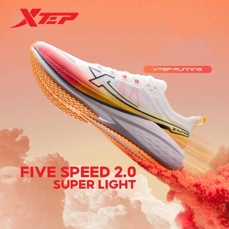 Xtep Five Speed 2.0 Running Shoes For Men   Autumn Comfortable Sports Shoes Jogging Cushioning Sneakers 876319110001