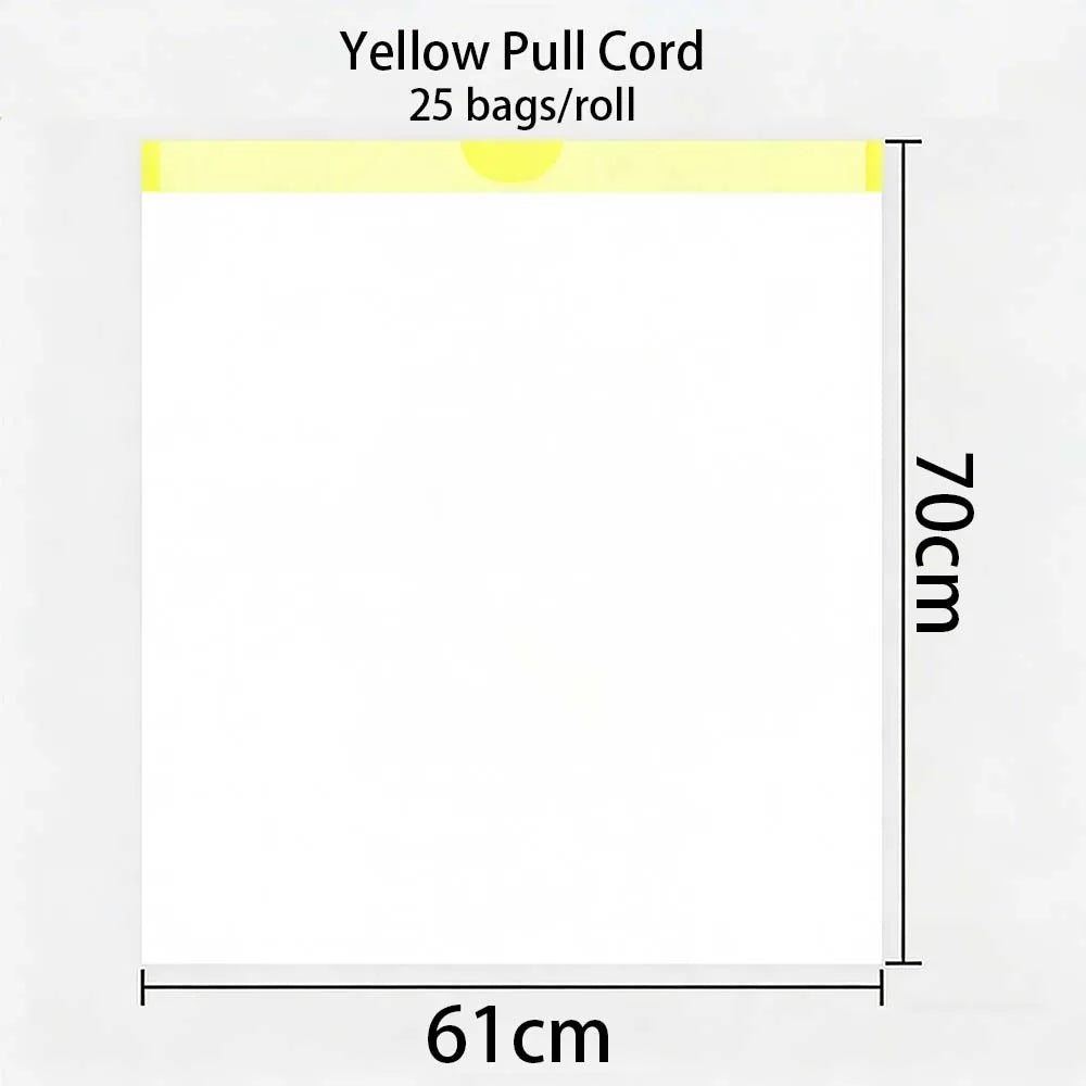 MILONG 100PCS Drawstring Trash Bags 13 Gallon Strong Large Household Portable Thickened Disposable Garbage Plastic  Waste Bags