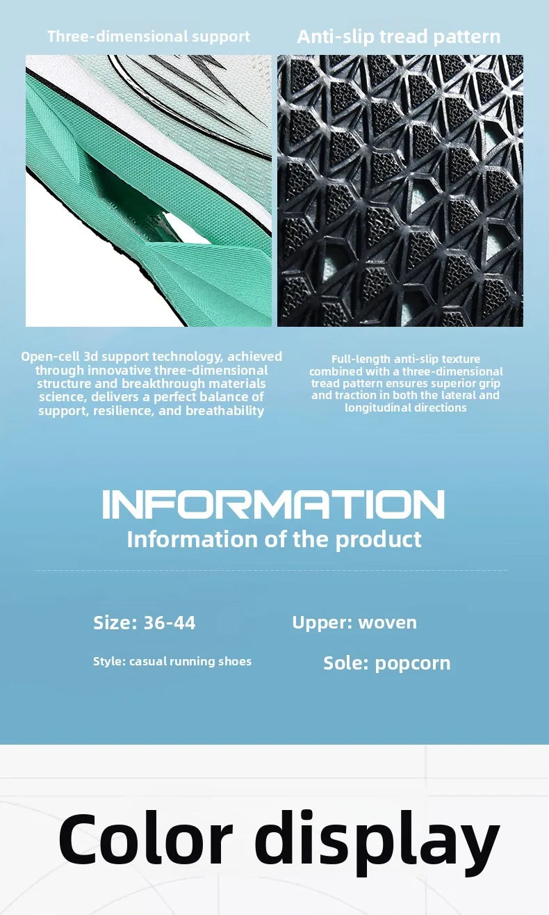 2025 Autumn New Men's and Women's Breathable Running Shoes Full Palm Carbon Plate Shock Absorbent Sports Running Shoes